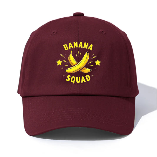 Banana Squad Minimalist Retro Dad Baseball Cap