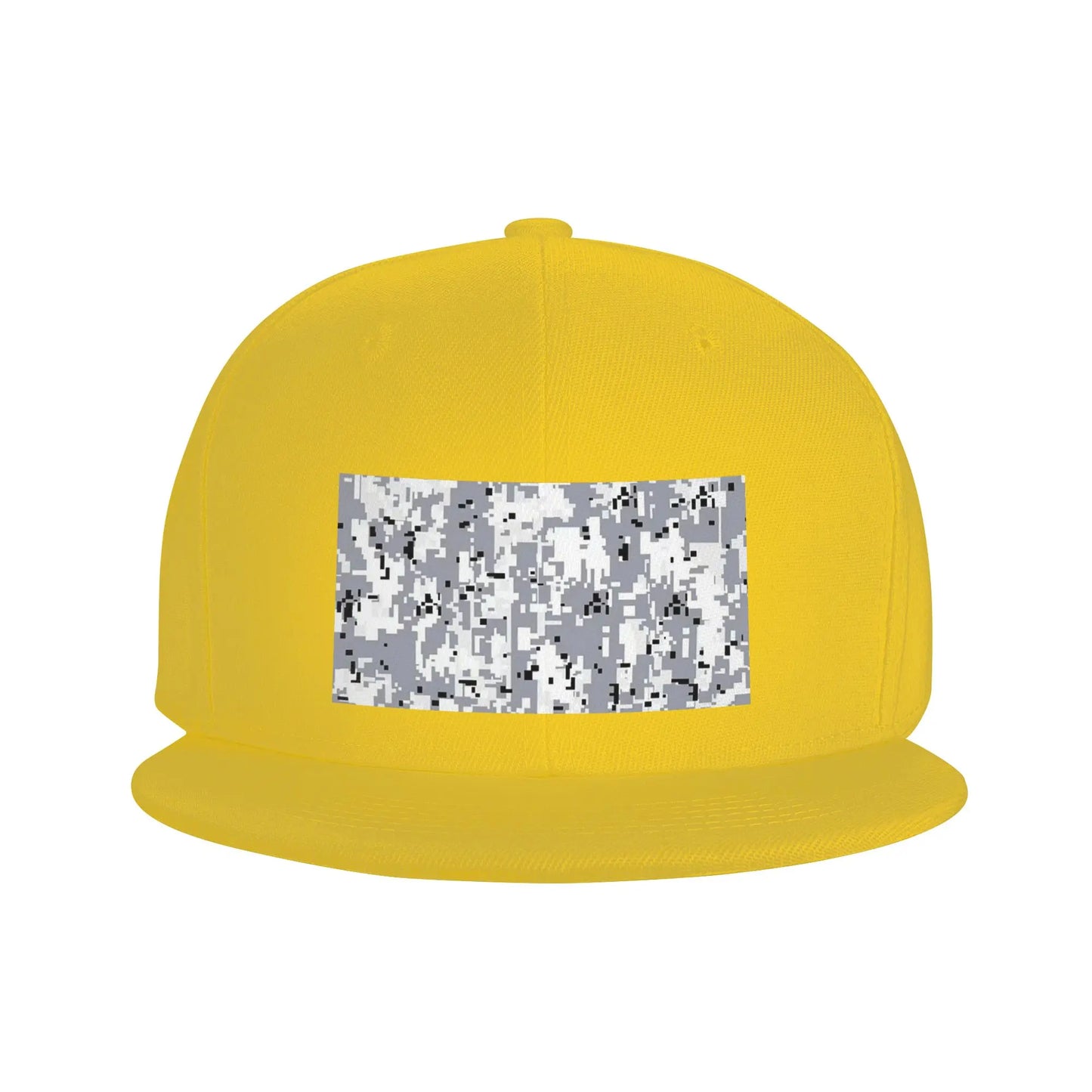 Black White Camouflage Snapback Cap