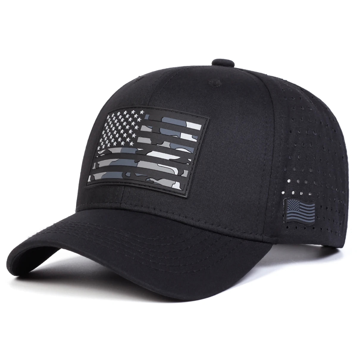 Unisex American Flag Embroidery Baseball Net Caps