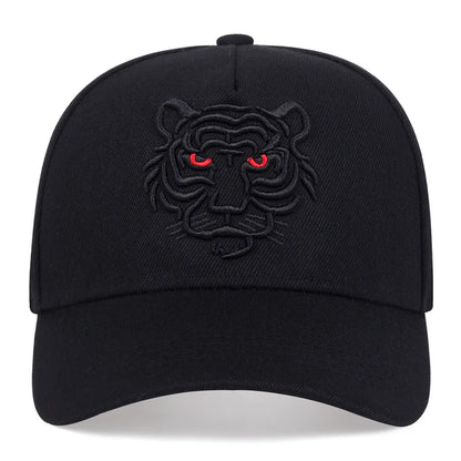 Black Tiger Embroidered Hip Hop Baseball Cap