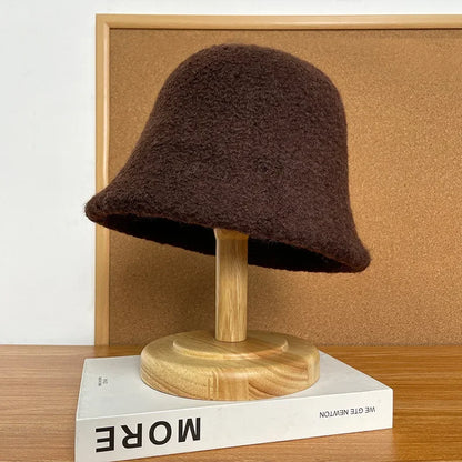 Women's Oversized Sherpa Winter Bucket Hat