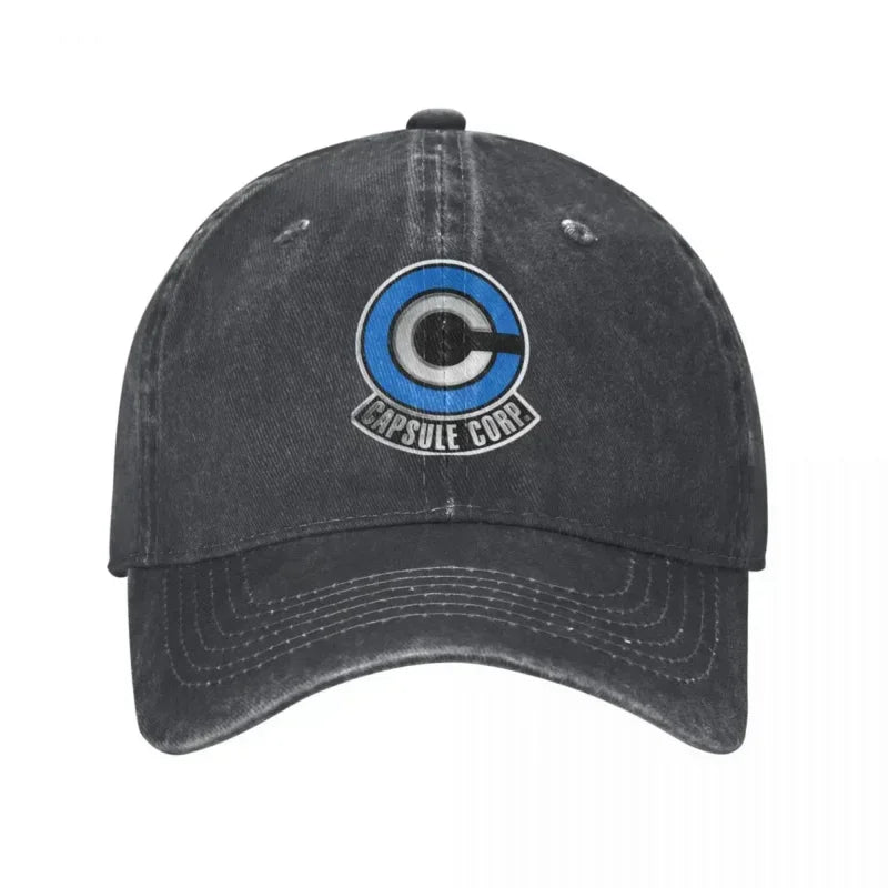 Capsule Corp Denim Trucker Print Baseball Cap