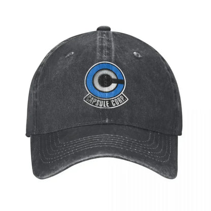Capsule Corp Denim Trucker Print Baseball Cap