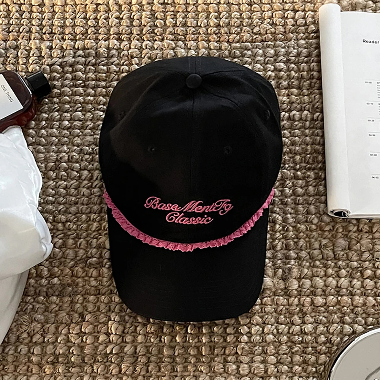 Solid Color Letter Duck Tongue Baseball Cap