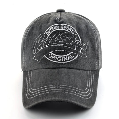 Unisex Vintage Embroidered Letter Baseball Cap