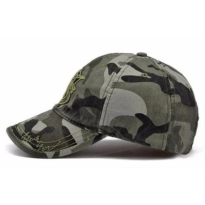 Unisex Shield Embroidery Baseball Caps