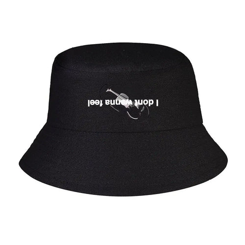 Double Lock Minimalist Line Art Winter Bucket Hat