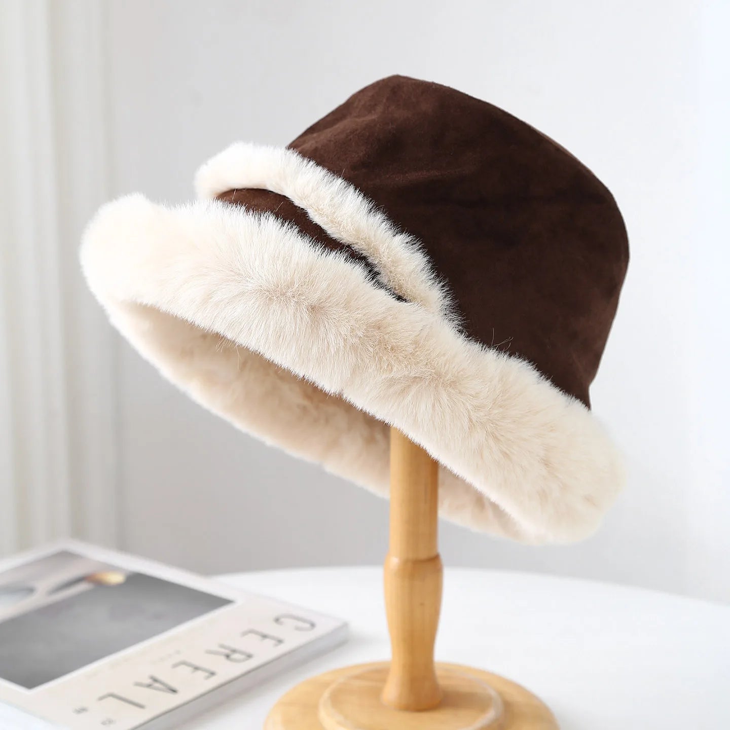 Women's High Quality Suede Plush Winter Bucket Hat