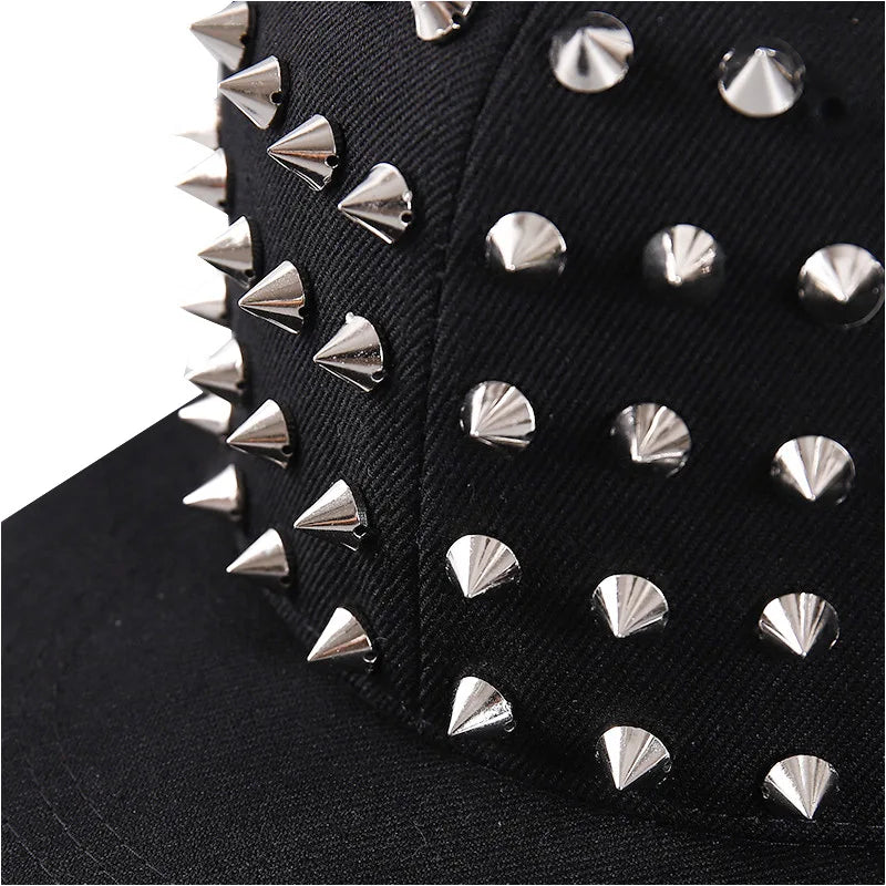 Punk Rivet Hip Hop Snapback Cap