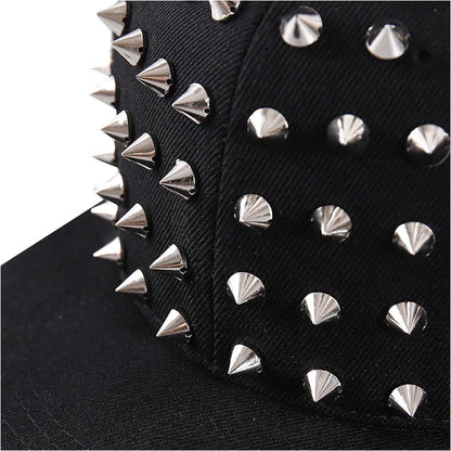 Punk Rivet Hip Hop Snapback Cap