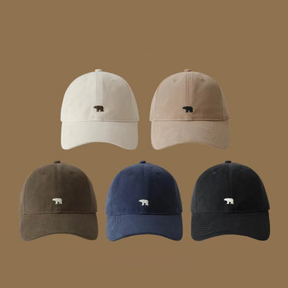 Polar Bear Embroidered Duckbill Summer Baseball Cap