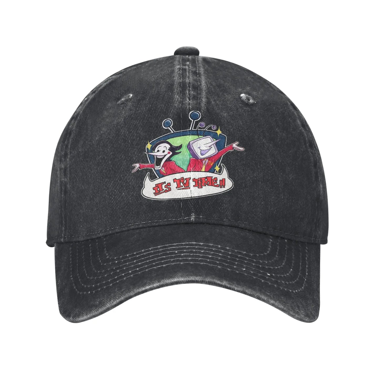 Deltarune TV Time Tenna Spamton Distressed Baseball Cap