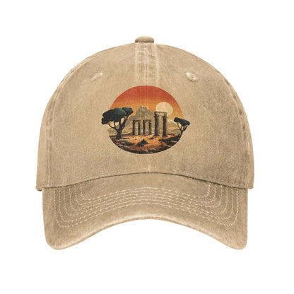 Iran Cultural Design Washed Y2K Baseball Cap