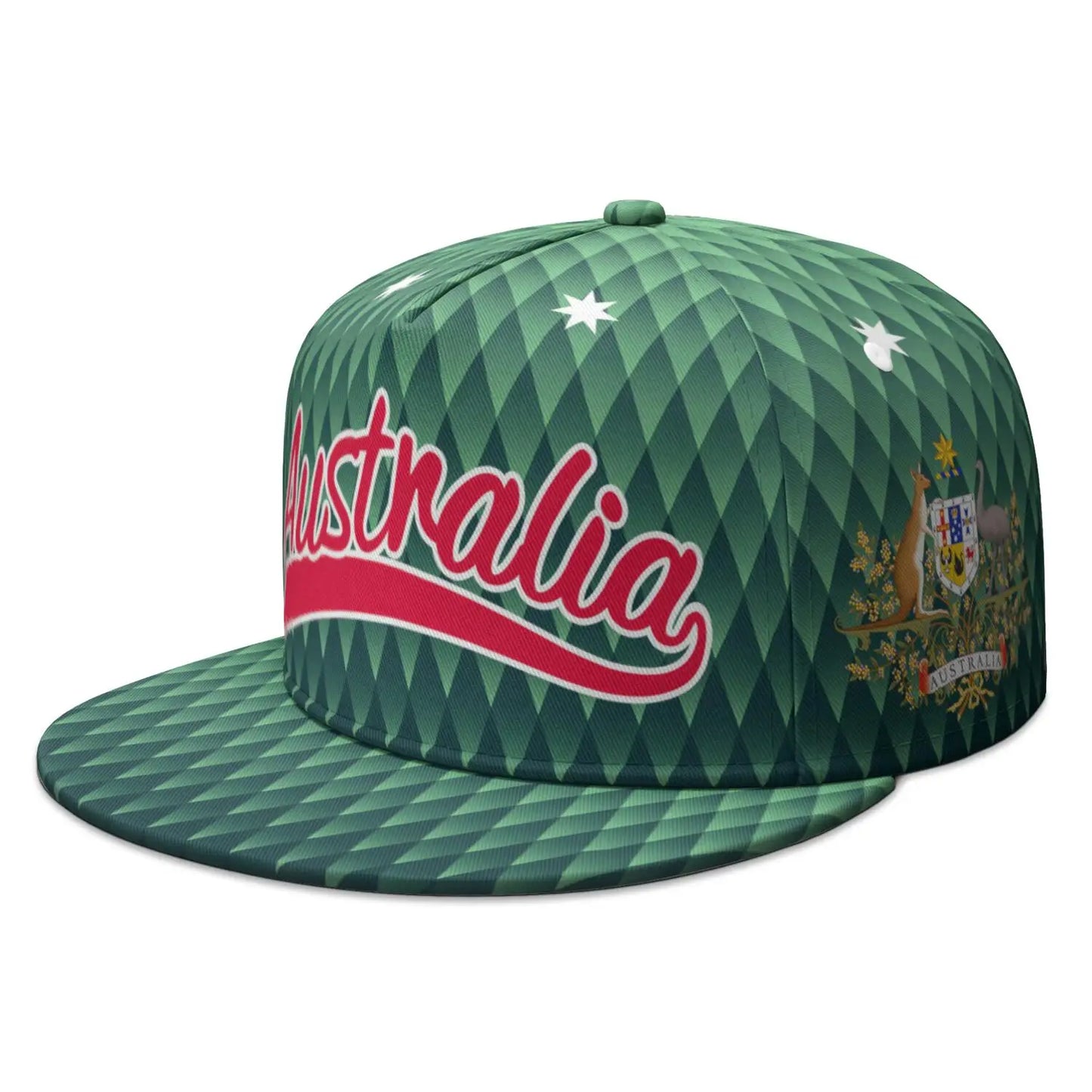 Australia Flag Custom Name Snapback Cap