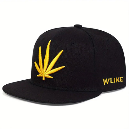 Unisex Plant Embroidery Hip-hop Hats