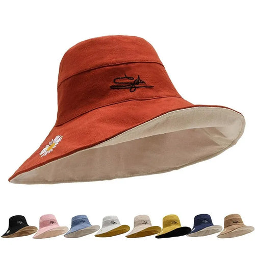 Unisex Large Brim Bucket Hat