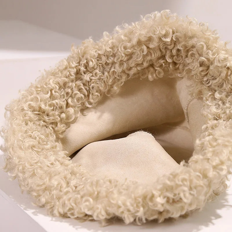 Versatile Faux Shearling Winter Fisherman Bucket Hat