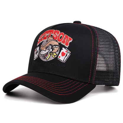 STETSON Wolf Head Hip Hop Baseball Cap