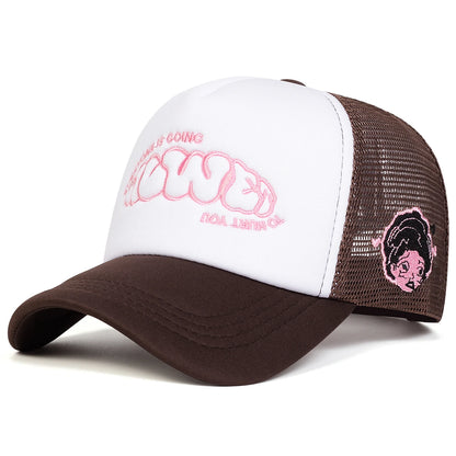 Unisex EVERYONE IS GOING Embroidery Baseball Net Caps