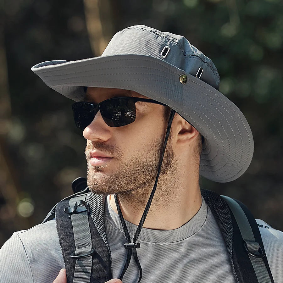 Wide Brim Waterproof Outdoor Fishing Bucket Hat