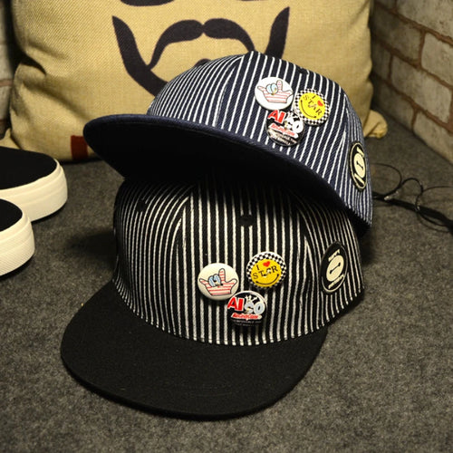Kids Korean Style Street Hip Hop Snapback Cap