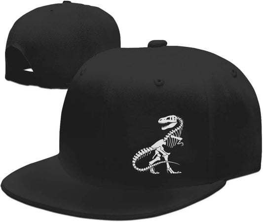 Dinosaur Skeleton T Rex Graphic Snapback Cap