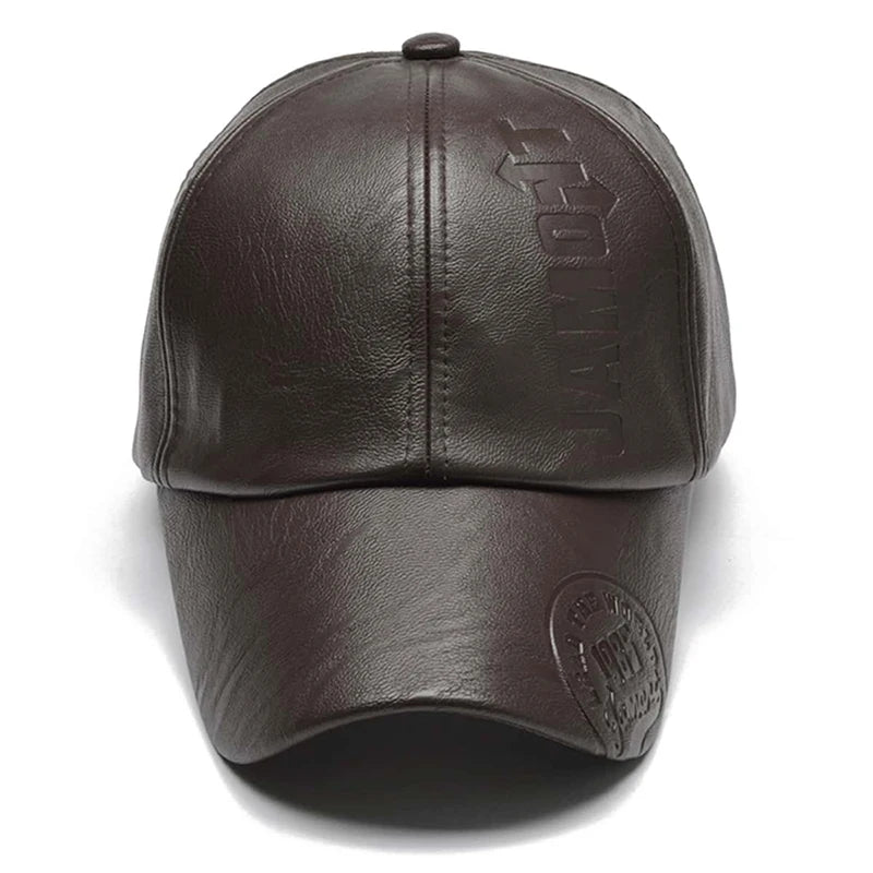PU Leather Baseball Cap