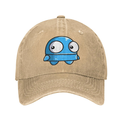 Vintage REPO Robot Horror Anime Denim Baseball Cap