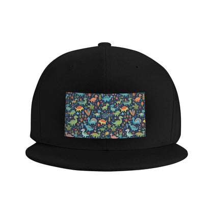 Cartoon Cute Dinosaur Pattern Snapback Cap