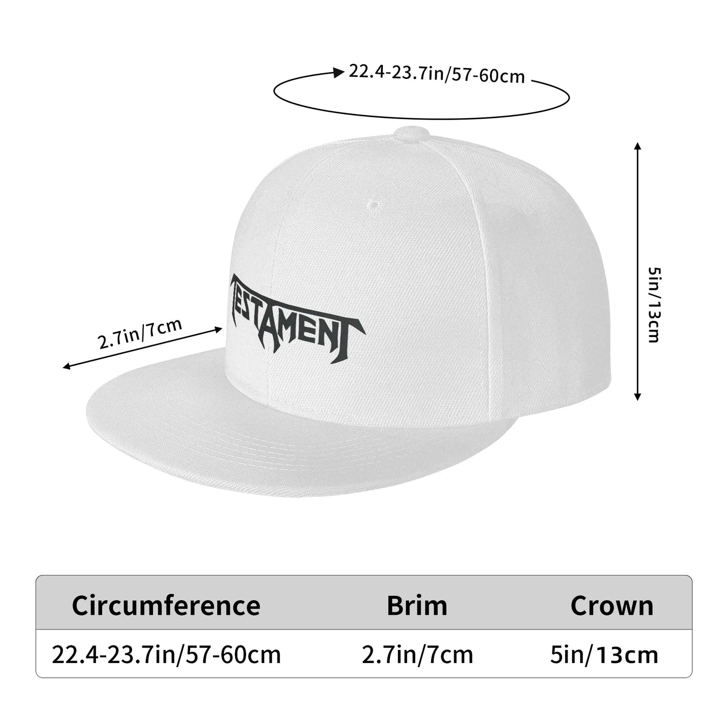 Testament Metal Band Casual Snapback Cap