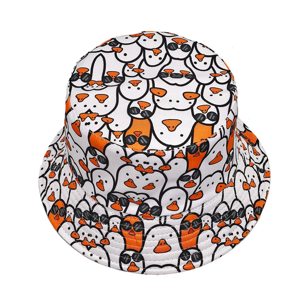 Colorful Cartoon Reversible Bucket Hat