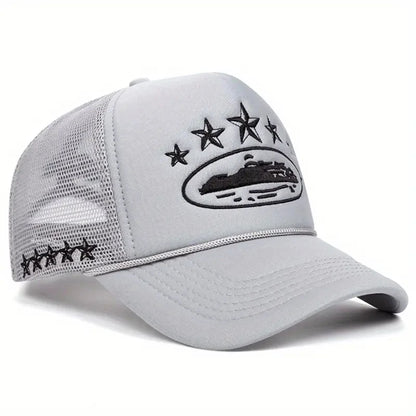 Fashionable And Simple Star-embroidered Sponge Baseball Caps
