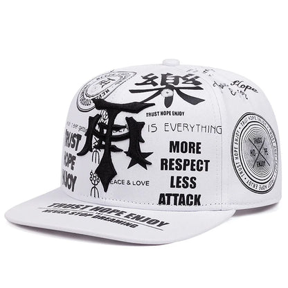 Fashion Gothic Embroidered Hip Hop Snapback Cap