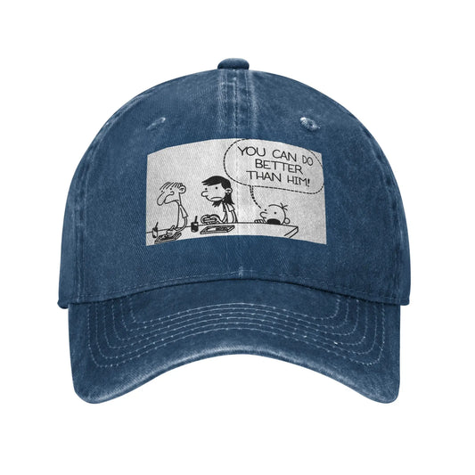 Diary Of Wimpy Kid Better Than Him Denim Baseball Cap