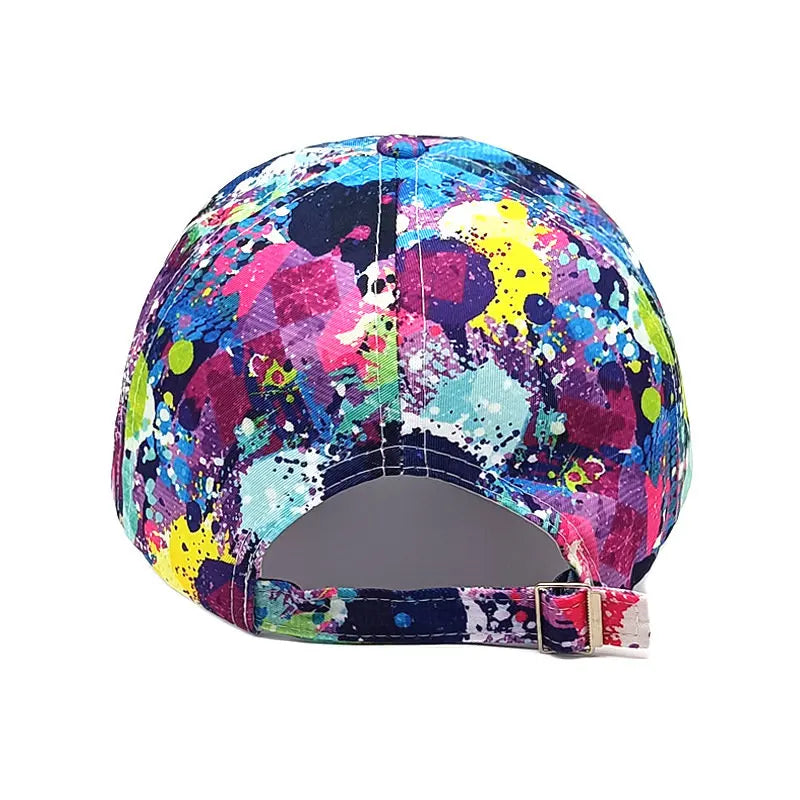 Four Seasons Graffiti Print Adjustable Unisex Baseball Cap
