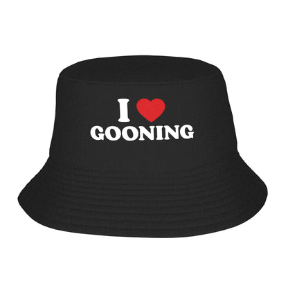 I Love Gooning Graphic Sun Bucket Hat