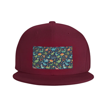 Cartoon Cute Dinosaur Pattern Snapback Cap