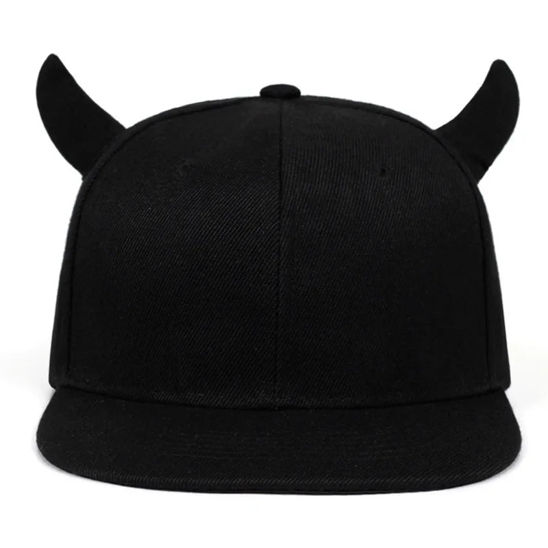 Women's Devil Ox Horn Hat Baseball Cap