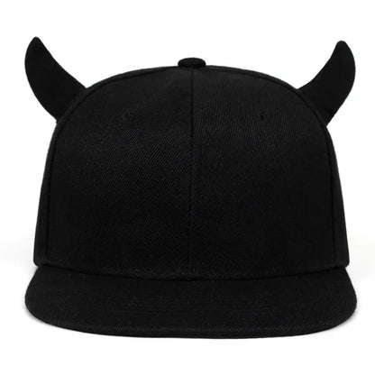 Women's Devil Ox Horn Hat Baseball Cap