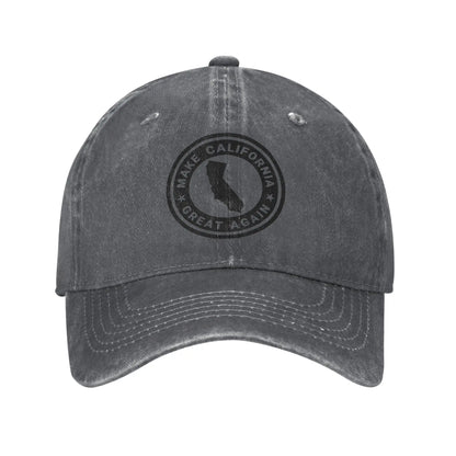 Make California Great Again Vintage Distressed Baseball Cap
