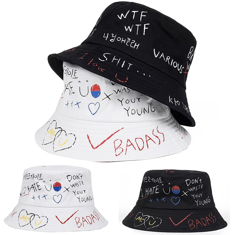 Outdoor Harajuku Fishing Bucket Hat