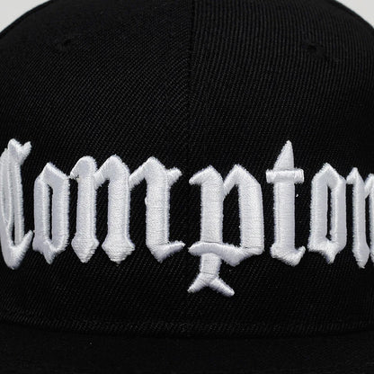 Unisex Compton Embroidered Hip Hop Snapback Cap