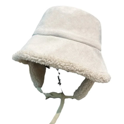 Japanese Double Sided Lamb Wool Bucket Hat