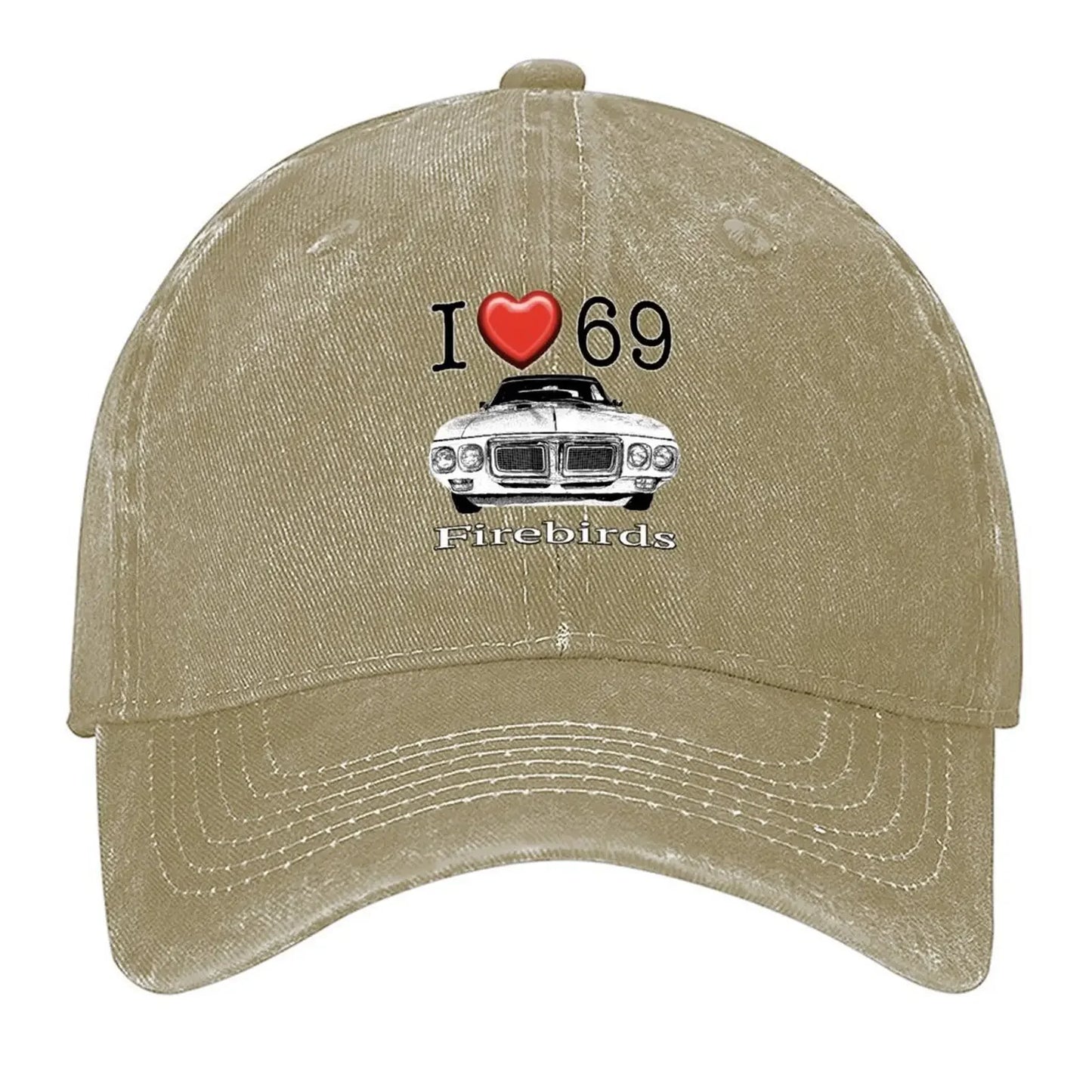 I Love 69 Firebird Trucker Baseball Cap