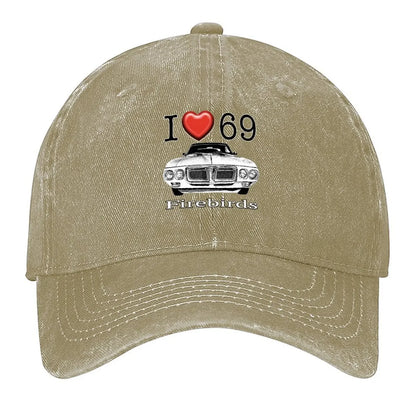 I Love 69 Firebird Trucker Baseball Cap