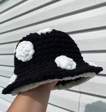 Handmade Halloween Mushroom Crochet Bucket Hat