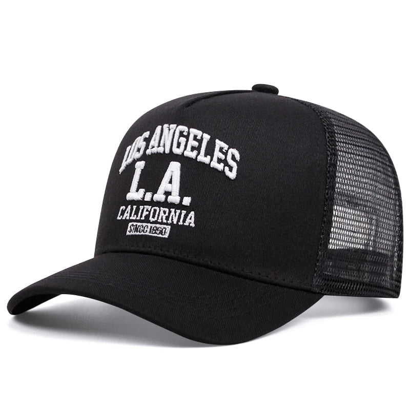 Los Angeles Embroidered Trucker Cap Unisex