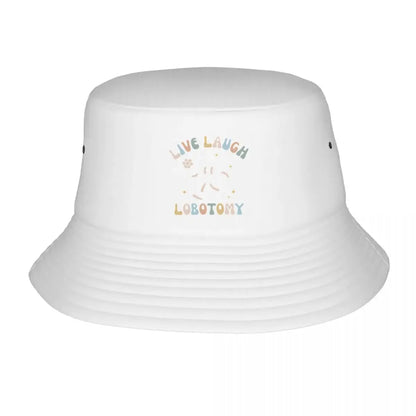 Cute Dark Humor Lobotomy Meme Text Bucket Hat