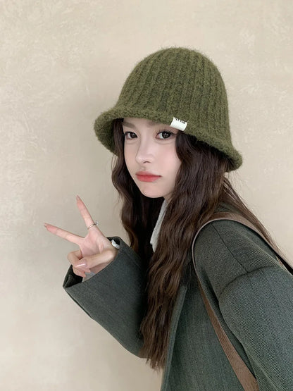 Knit Woolen Bucket Hat