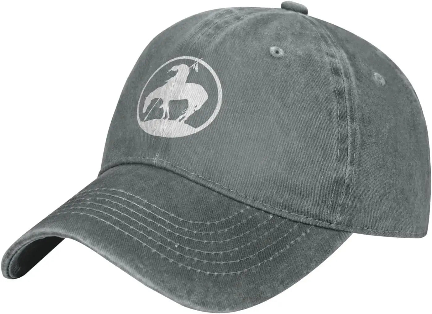 Native American Rider Silhouette Vintage Baseball Cap